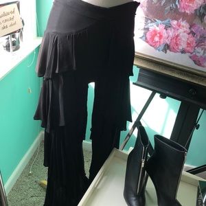 NWT Zara Collection 19 Ruffled Knit Trousers